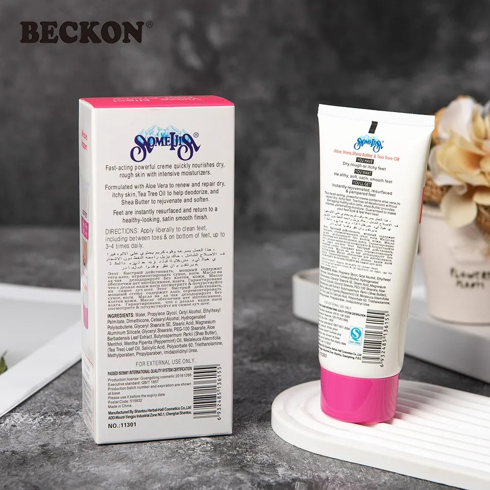 Crème blanchiment pour les pieds pour femmes .