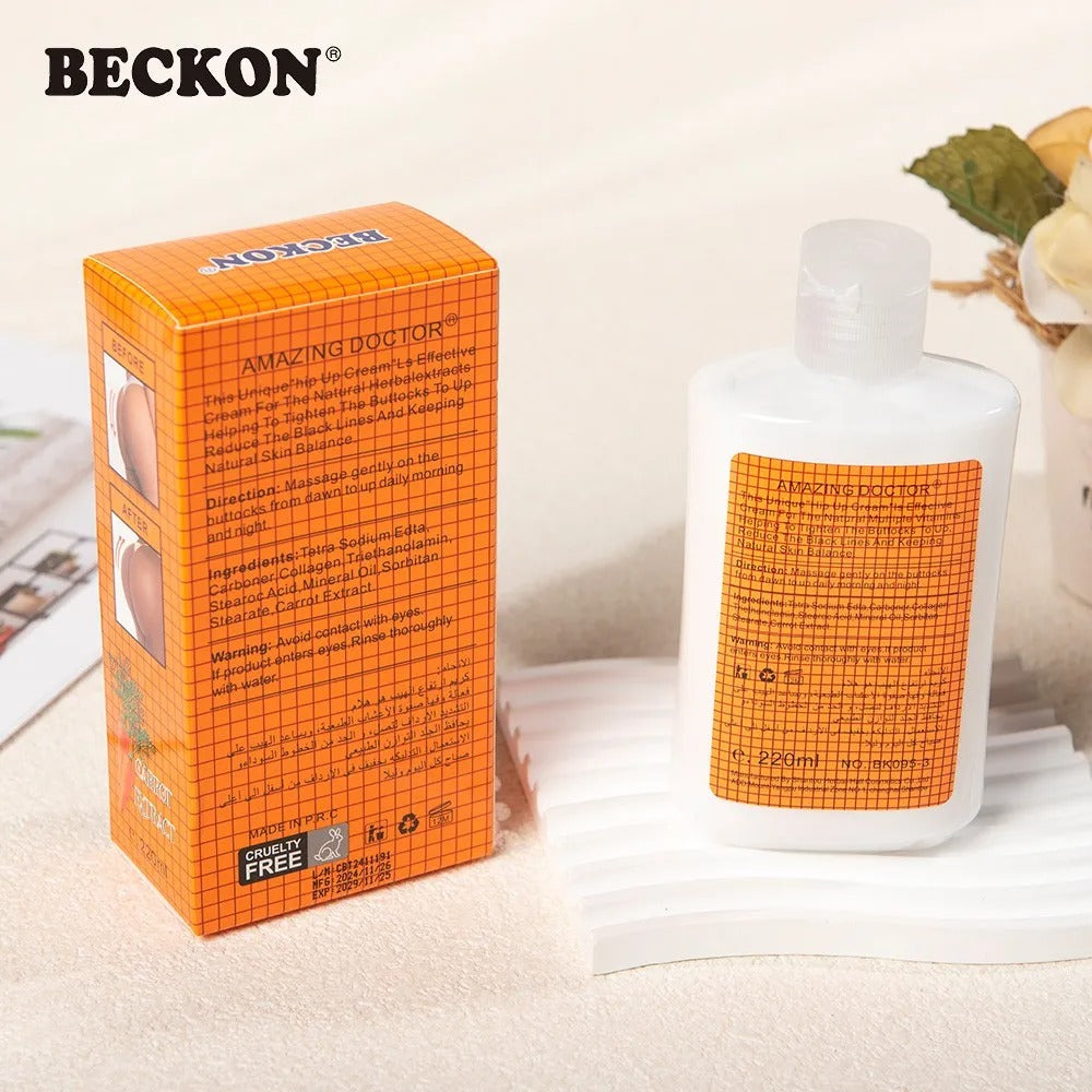 Crème de Massage pour Augmenter la Taille et Embellir le Fessier.